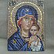 Заказать Иконы Богоматерь ПЕТРОВСКАЯ. Ольга (mosaic-icon). Ярмарка Мастеров. . Иконы Фото №3