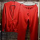 Sports suit (cashmere ) red color-casual, Tracksuits, Ekaterinburg,  Фото №1