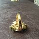 Серебряное кольцо 925 пробы 18K позолота Весна. Кольца. GOLDJEWELRY-BK. Ярмарка Мастеров.  Фото №4