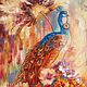 Картина маслом "Птица счастья". холст птица павлин, Картины, Челябинск,  Фото №1