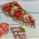 Вышивка крестиком. Магниты еда. Элементы интерьера. Ручная работа. Ярмарка Мастеров.  Фото №6