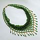 Order Necklace kerchief beaded green (Slavyanka). Beaded jewelry by Marina Ikkes. Livemaster. . Necklace Фото №3