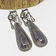 Earrings with filigree Iolanthe (obsidian). Earrings. Selberiya shop. My Livemaster. Фото №5