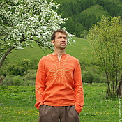 Льняная мужская рубаха "Дарийская"