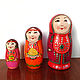 Bashkir Red Matryoshka Doll 3 - seater Bashkirochka. Dolls1. matryoshka (azaart). My Livemaster. Фото №5