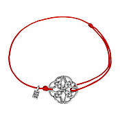 Украшения handmade. Livemaster - original item Bracelet-thread: Amulet of the Virgin bracelet, 925 silver. Handmade.
