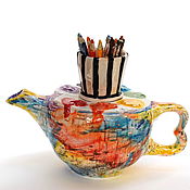 Посуда handmade. Livemaster - original item Bright colors. the tea pot.. Handmade.
