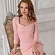 Nude chic sheath dress, pink figure-hugging dress, Dresses, Novosibirsk,  Фото №1