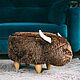 Пуф-животное бык, Подарки на 14 февраля, Москва,  Фото №1