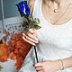 Синяя роза из стекла, Цветы, Санкт-Петербург,  Фото №1