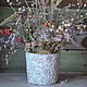 Concrete pot planters Roses for flowers Provence, Loft decor. Pots1. Decor concrete Azov Garden. My Livemaster. Фото №4