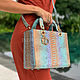 Women's bag made of Python skin, Classic Bag, Moscow,  Фото №1