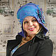Copy of feminine cap"Fairy tales "with ear flaps knitted, felted, Hat with ear flaps, Peterhof,  Фото №1