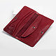 Order Red leather wallet. Two Starlings. Livemaster. . Wallets Фото №3