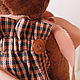 Мишка тедди Браун. Мишки Тедди. Handsewing.toys (Ирина). Ярмарка Мастеров.  Фото №4