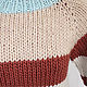 Вязаный свитер крупной вязки. Свитеры. Knit by Heart - Вязаная одежда 富. Ярмарка Мастеров.  Фото №5