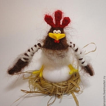 Куклы и игрушки ручной работы. Ярмарка Мастеров - ручная работа Курица. Handmade.