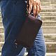 Order Wallet  clutch  brown leather purse. G.L.A.D.. Livemaster. . Man purse Фото №3