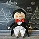Пингвин новогодний Текстильная кукла Игрушка на Елку. Куклы и пупсы. Fetastyle (Татьяна). Интернет-магазин Ярмарка Мастеров.  Фото №2