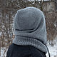 Order Merino/cashmere/alpaca hood. Knitted bonnet. Knitwear shop Fairy Tale by Irina. Livemaster. . Hood Фото №3