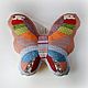 Butterfly toy-pillow made of fabric and artificial fur, Toys, Moscow,  Фото №1