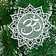 Om sign lace. Badge. Ma-rine. My Livemaster. Фото №4