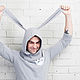 Вязаный снуд с капюшоном Заяц. Капюшоны. Woolcraft. Интернет-магазин Ярмарка Мастеров.  Фото №2