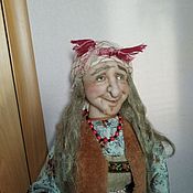 Куклы и игрушки handmade. Livemaster - original item interior doll: Grandma Yaga 1 m. Handmade.