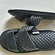 Flip-flops made of genuine leather with a street sole. Flip flops. Warm gift. Online shopping on My Livemaster.  Фото №2