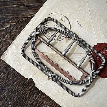 Винтаж ручной работы. Ярмарка Мастеров - ручная работа Винтаж: Антикварная пряжка Модерн серебро позолота. Handmade.