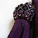 Purple suede clutch bag with brush. Clutches. Inessa Tche. Online shopping on My Livemaster.  Фото №2