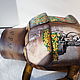 Women's leather backpack with custom painting for Elena. Backpacks. Innela- авторские кожаные сумки на заказ.. My Livemaster. Фото №6
