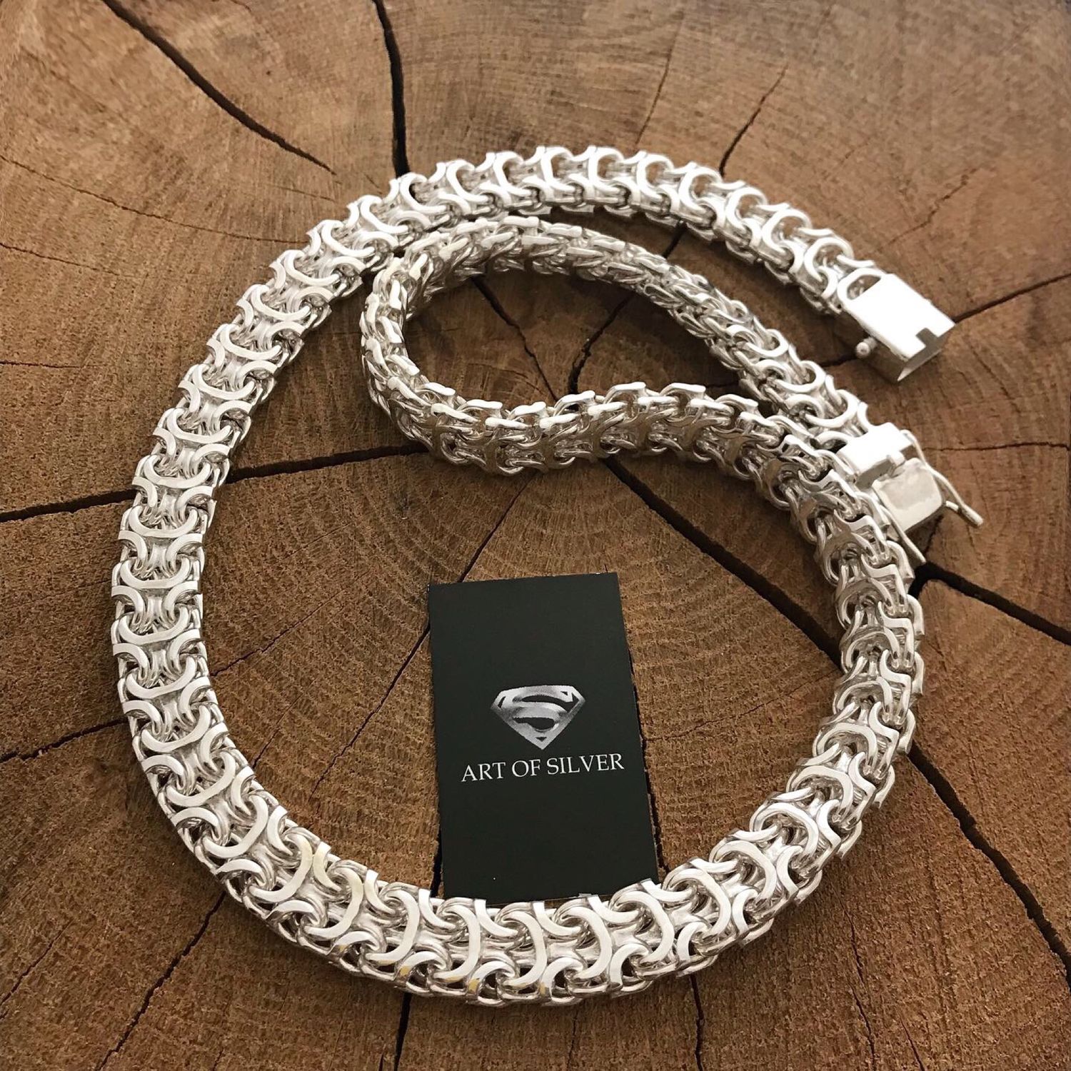 Плетение рамзес серебро цепочка мужская фото