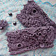 Schemes for knitting: MK knitting mitts ' twilight rose'. Knitting patterns. 'Irish lace'  Elena. My Livemaster. Фото №5