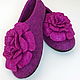 Felted women's Slippers. Slippers. Saenko Natalya. My Livemaster. Фото №4