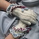 Gloves with colored ruffles. Gloves. Irina-snudy,hoods,gloves (gorodmasterov). Online shopping on My Livemaster.  Фото №2