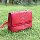 Order COCO Python leather handbag. Exotic Workshop Python Fashion. Livemaster. . Crossbody bag Фото №3