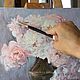 Oil painting Bouquet of lush roses. Pictures. Irina Dimcheva. Ярмарка Мастеров.  Фото №6