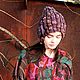 Вязаный капор ,,В гостях у Алисы". Шапки. ЕЛЕНА ВАУЛИНА. Ярмарка Мастеров.  Фото №5