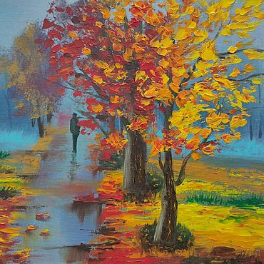 Осенний пейзаж, купить картины осень известных художников в Киеве, Украина