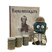 Сувениры и подарки handmade. Livemaster - original item A fighter with 3 glasses. Suvorov The Science of Winning. Handmade.