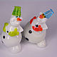 Interior figurine stained glass Happy Snowman, New Year\\\\\\\'s compositions, Moscow,  Фото №1