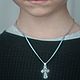 Цепочка для крестика детская. Цепочка. Студия украшений «LaryUsh». Интернет-магазин Ярмарка Мастеров.  Фото №2