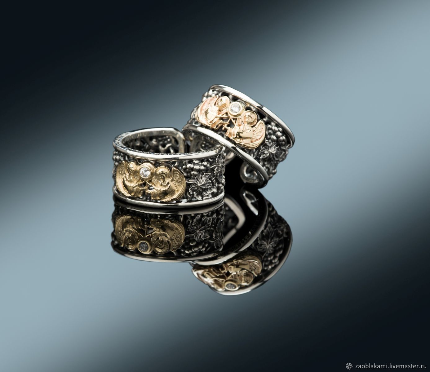 Серебряные кольца для венчания