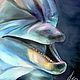  Dolphin's smile. Original. Pastel. Pictures. Valeria Akulova ART. My Livemaster. Фото №5