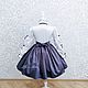 Платье " Benedetta" серые горошки. Платье. Little___dress. Ярмарка Мастеров.  Фото №4