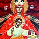 Рукописная икона БМ Державная из скита Св. Анны, Афон, Греция. Иконы. Будь собой!. Ярмарка Мастеров.  Фото №4