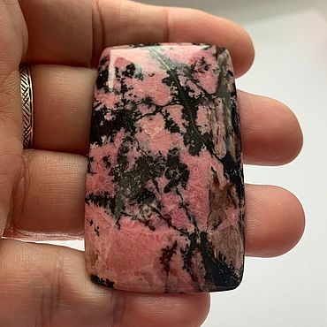 Украшения ручной работы. Ярмарка Мастеров - ручная работа Кабошон Родонит. Handmade.