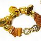 Order Amber 'Autumn splash' bracelet made of natural amber. Design jewelry. Livemaster. . Bead bracelet Фото №3