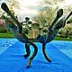Винтаж: Старинный подсвечник скульптура статуэтка Grenouilles бронза Фран. Статуэтки винтажные. Антиквариат и винтаж из Франции. Ярмарка Мастеров.  Фото №5